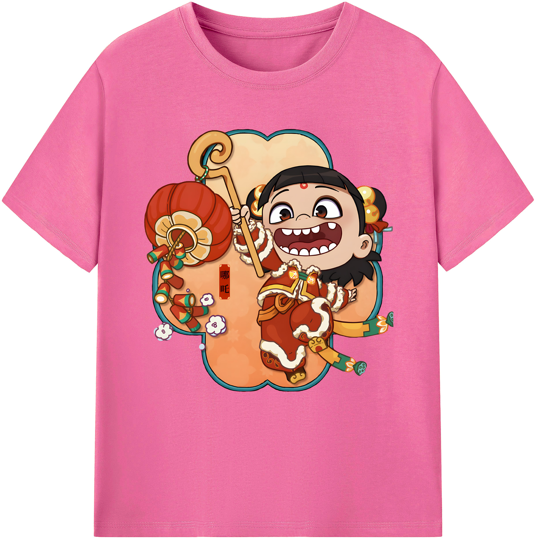 （画像用） Ne Zha 2 ナタ 魔童の大暴れ レディースカジュアルプリントTシャツ（綿100％）